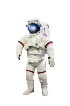 astronaut suit isolated white