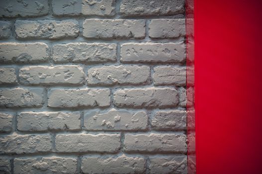 Gray brick wall in an interior
