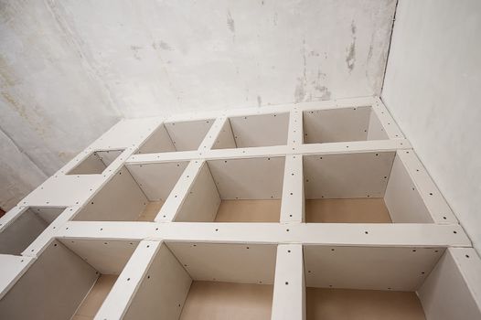 Construction of Drywall-Plasterboar d Interior Room 