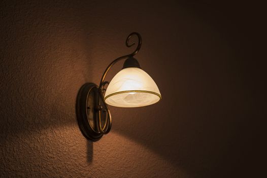 Classic lamp shines white light