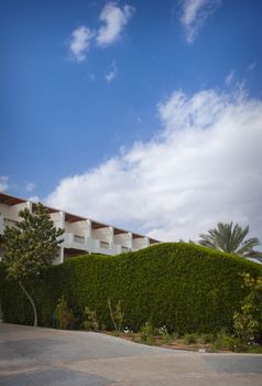 The hotel grounds, recreation area, landscape design