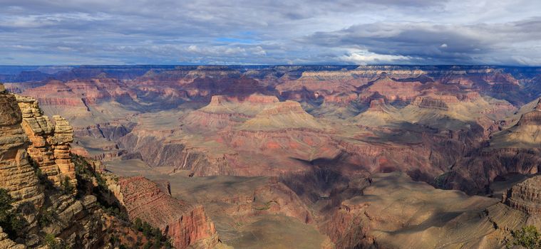 Awesome Landscape from South Rim of Grand Canyon, Arizona, United States
