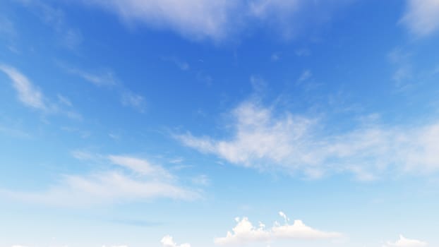 Cloudy blue sky abstract background, blue sky background with tiny clouds, 3d rendering

