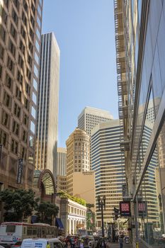 San Francisco, CA, USA, october 23, 2016; the historical hobart building in montgomery street