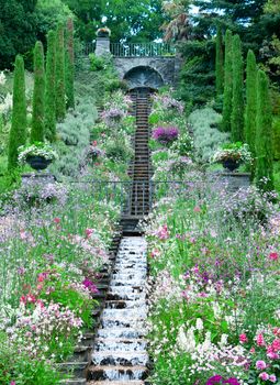 Isle of Mainau flower garden lake of constance germany