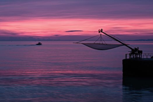 Sunrise from the pier of Senigallia, Italy