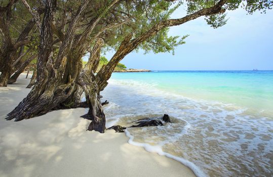 quiet and peaceful white sand beach of koh samed rayong province eastern of thailand