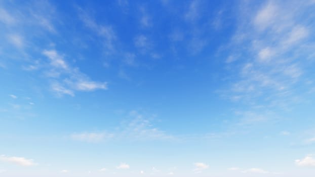 Cloudy blue sky abstract background, blue sky background with tiny clouds, 3d rendering

