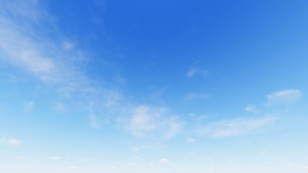 Cloudy blue sky abstract background, blue sky background with tiny clouds, 3d rendering

