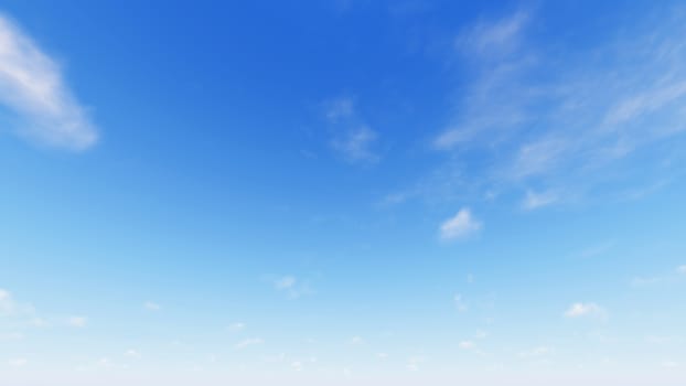 Cloudy blue sky abstract background, blue sky background with tiny clouds, 3d rendering

