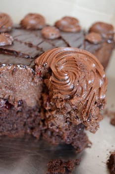 picture of a Dark chocolate cake,sweet food