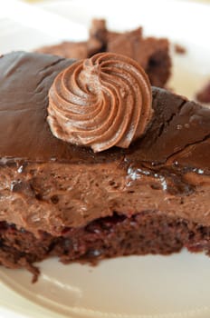 picture of a Dark chocolate cake,sweet food