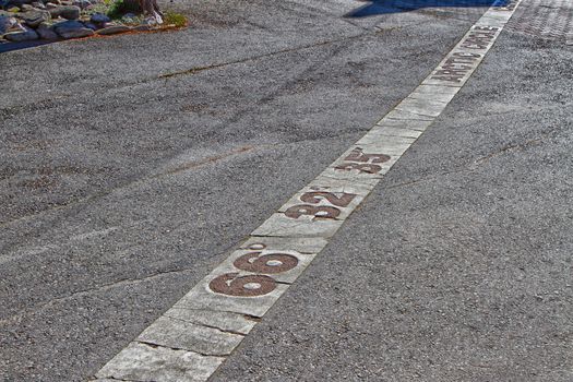 The polar circle in Rovaniemii, northern Finland