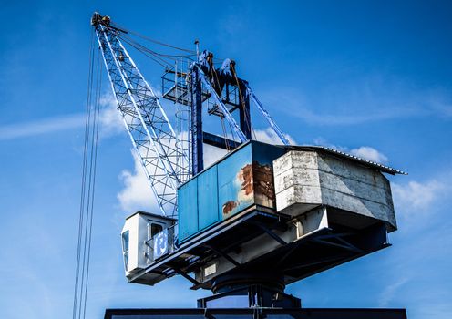 Equipment of a harbor in Germany