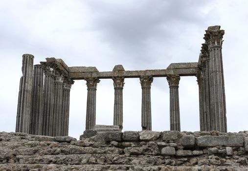 The Roman Temple of Evora also referred to as the Templo de Diana is an ancient temple in the Portuguese city of Evora