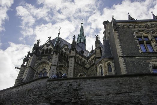 the castle of wernigerode in the village called wernigerode