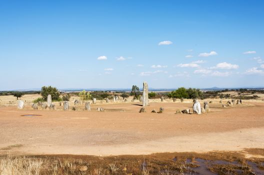 Portugal's largest menhirs, the Xarez stone-circle is second only in grandeur to Almendres, near Evora