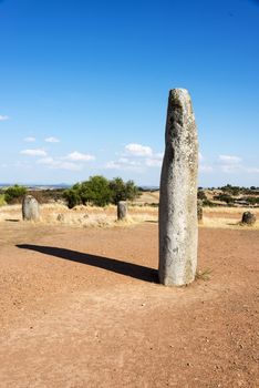 Portugal's largest menhirs, the Xarez stone-circle is second only in grandeur to Almendres, near Evora