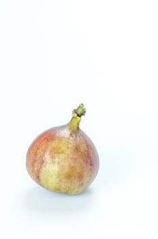 Ripe sweet fig , fresh fruit on white background