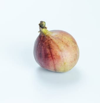 Ripe sweet fig , fresh fruit on white background