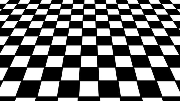 Virtual floor chess background. Black and white cubes