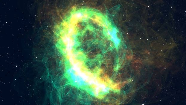 Approximation to the fantastic and colorful nebula. Realistic Galaxy Milky Way