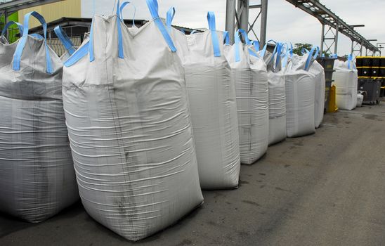 Storage tanks, chemical storage areas, waste recycling