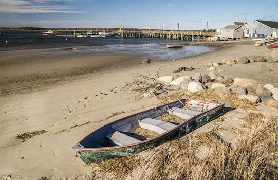 Pine Point Beach located in Scarborough, Maine, outside of Portland