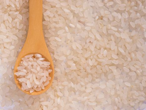 rice texture as background. Flat lay or top view