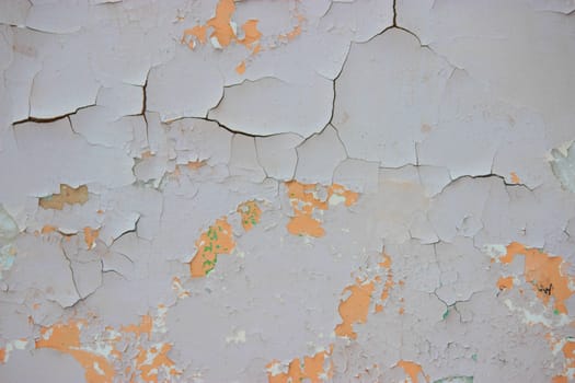 old cracked damaged plaster wall background