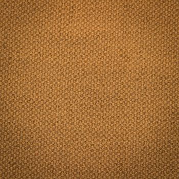 Rustic canvas fabric texture in orange color. Square shape