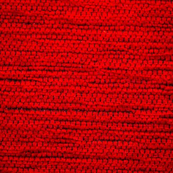 Rustic canvas fabric texture in red color. Square shape