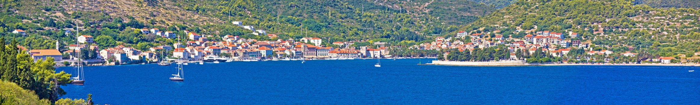 Island of Vis seafront waterfront, Dalmatia, Croatia