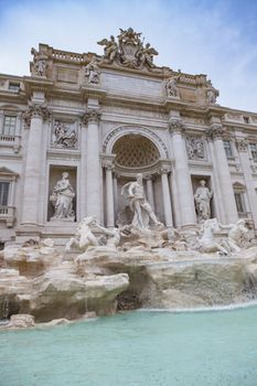 trevi fountain important traveling destination in rome italy