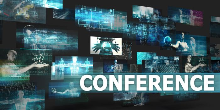 Conference Presentation Background with Technology Abstract Art