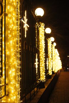 night light illumination decor for Christmas in the Park.