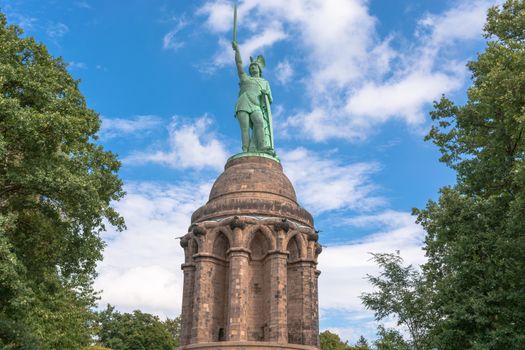 Statue of Cheruscan Arminius in the Teutoburg Forest near the city of Detmold, Germany.