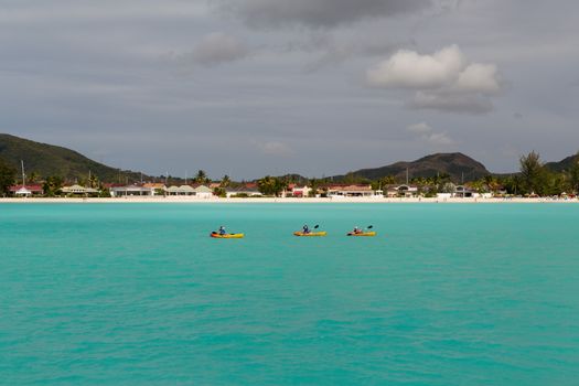 Three Kayaks having fin in Antigua