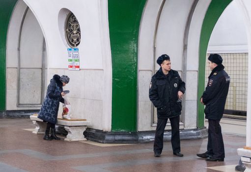 Moscow, 4 December 2016 in the subway -politsiya