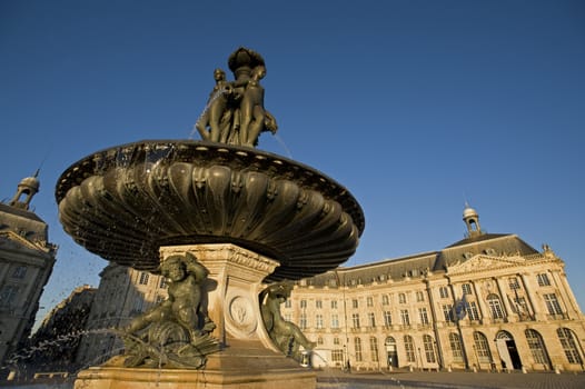 Bordeaux Place de la Bourse, Gironde, France