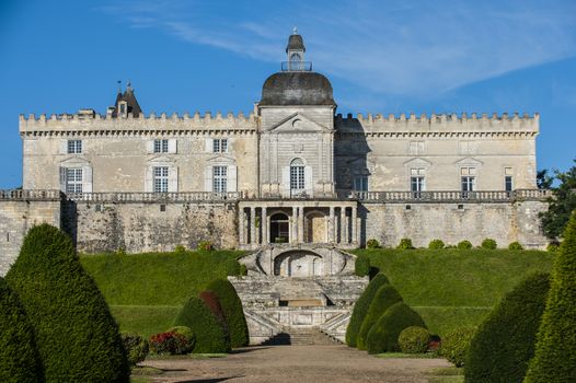 Castle of Vayres in Gironde, Aquitaine, France