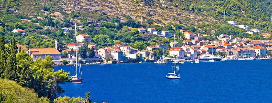 Island of Vis seafront panorama, Dalmatia, Croatia