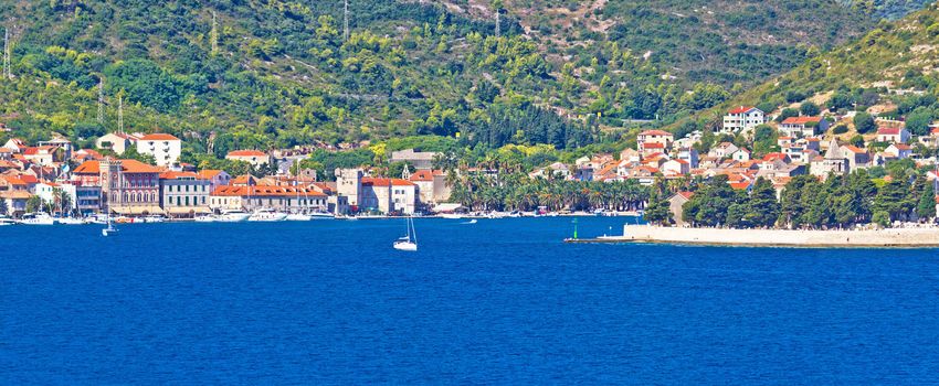 Island of Vis seafront panorama, Dalmatia, Croatia