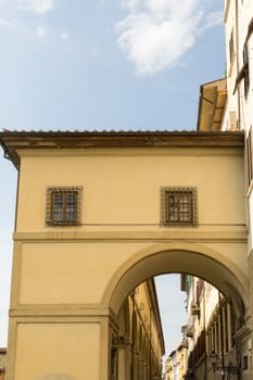 Traditional Italian Architecture showing the end of a building