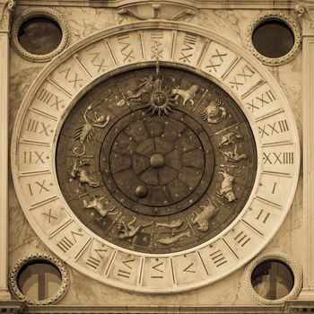 Venice Sant Marks Square astronomical clock face