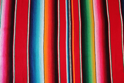 Mexico traditional cinco de mayo rug poncho fiesta background with stripes copy space