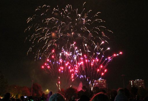 Fireworks light up the sky with dazzling display New years eve event 