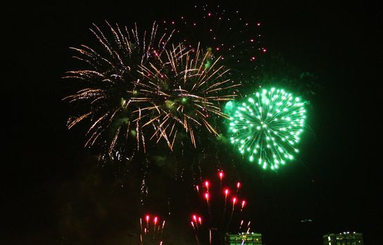 Fireworks light up the sky with dazzling display New years eve event 