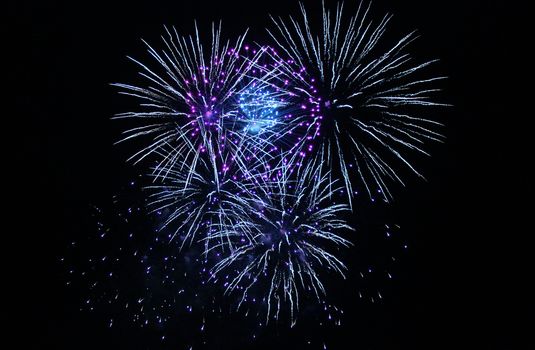 Fireworks light up the sky with dazzling display New years eve event 