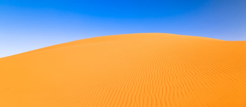 Sand dunes in the Sahara Desert, Merzouga, Morocco